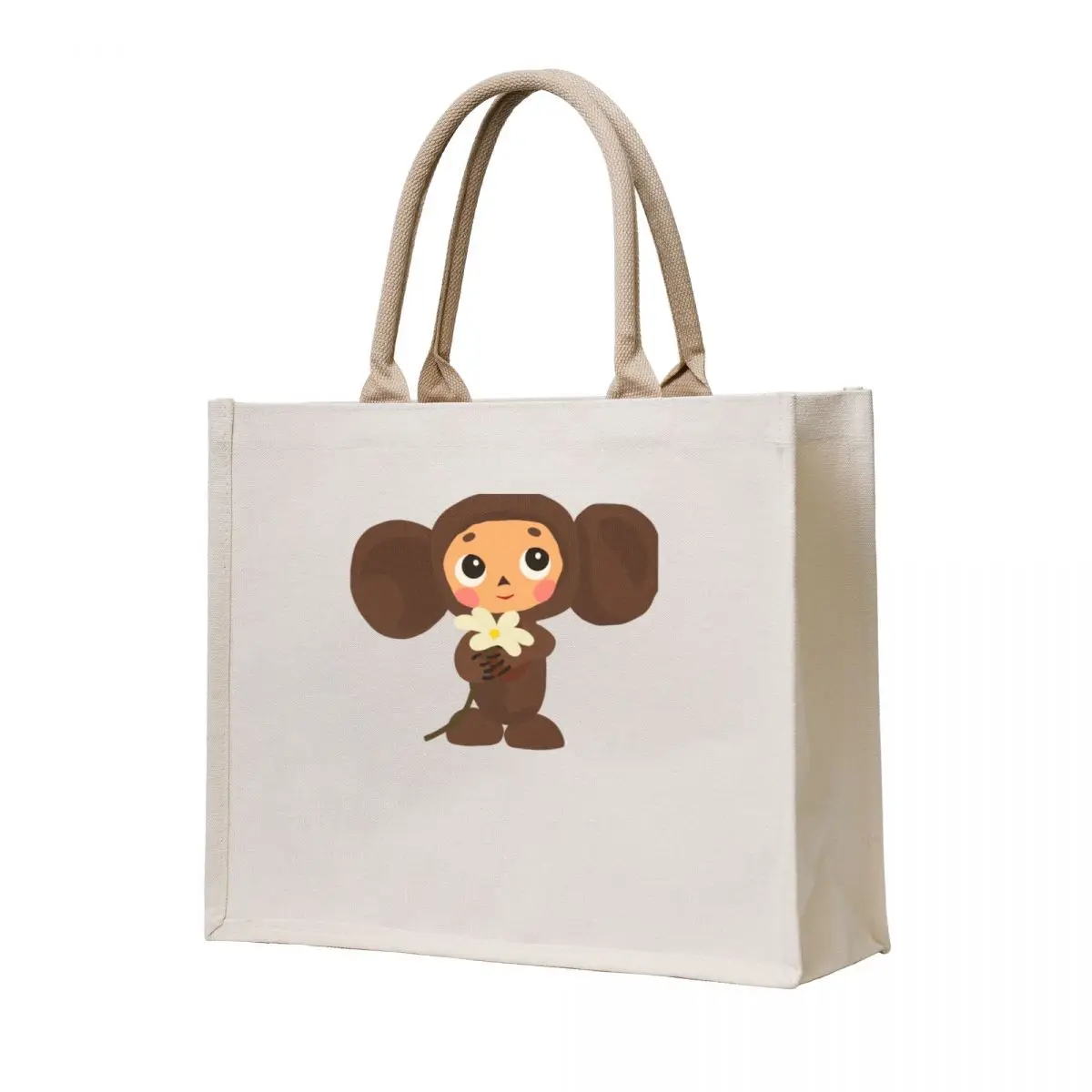 

Cheburashka Tote Bag Women bags Canvas shoulder bag Woman shopper bag tote bags aesthetic