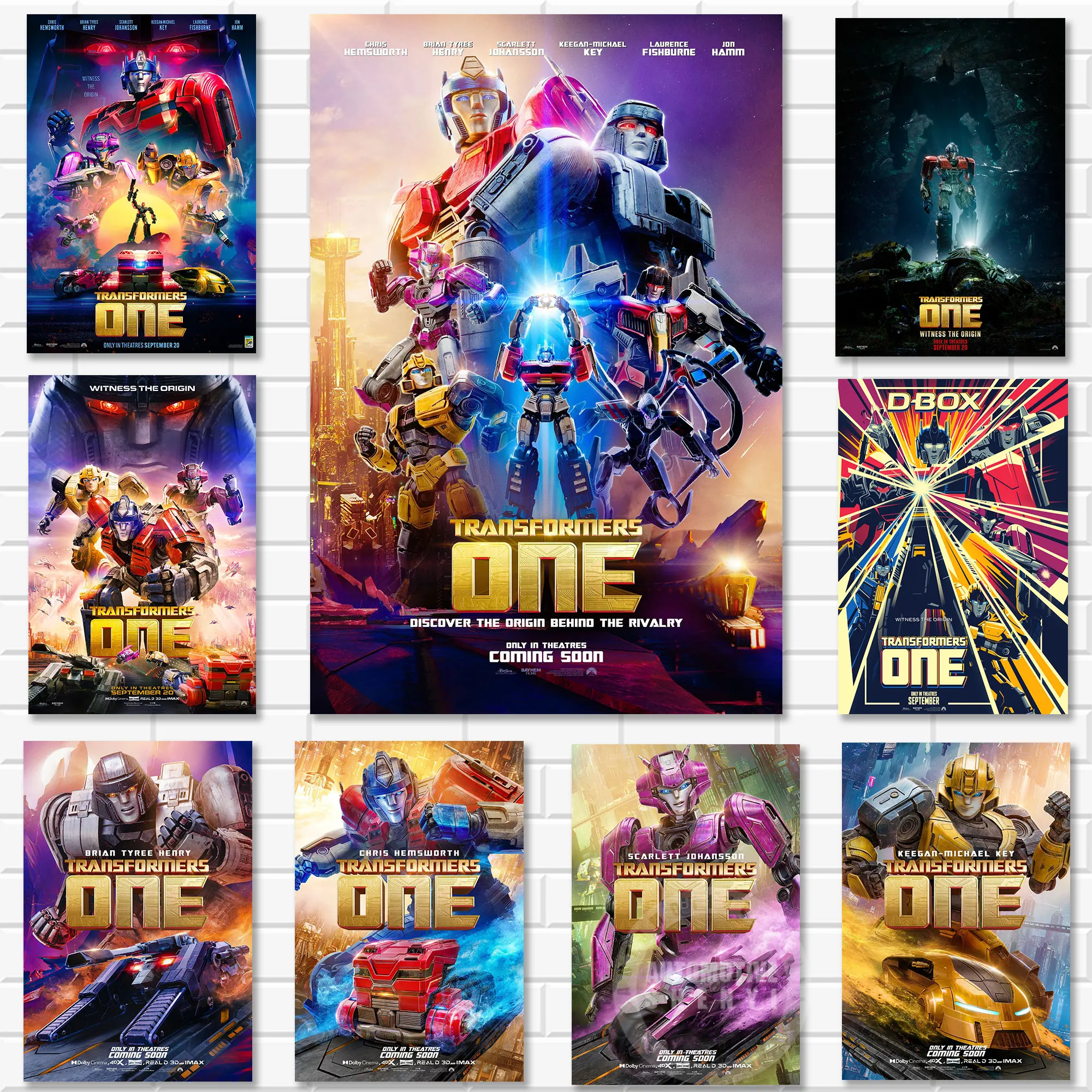 Disney T-Transformers One 2024 New Movie Poster Prints Canvas Painting Wall Art Decor Classic Film Picture Home Decoration