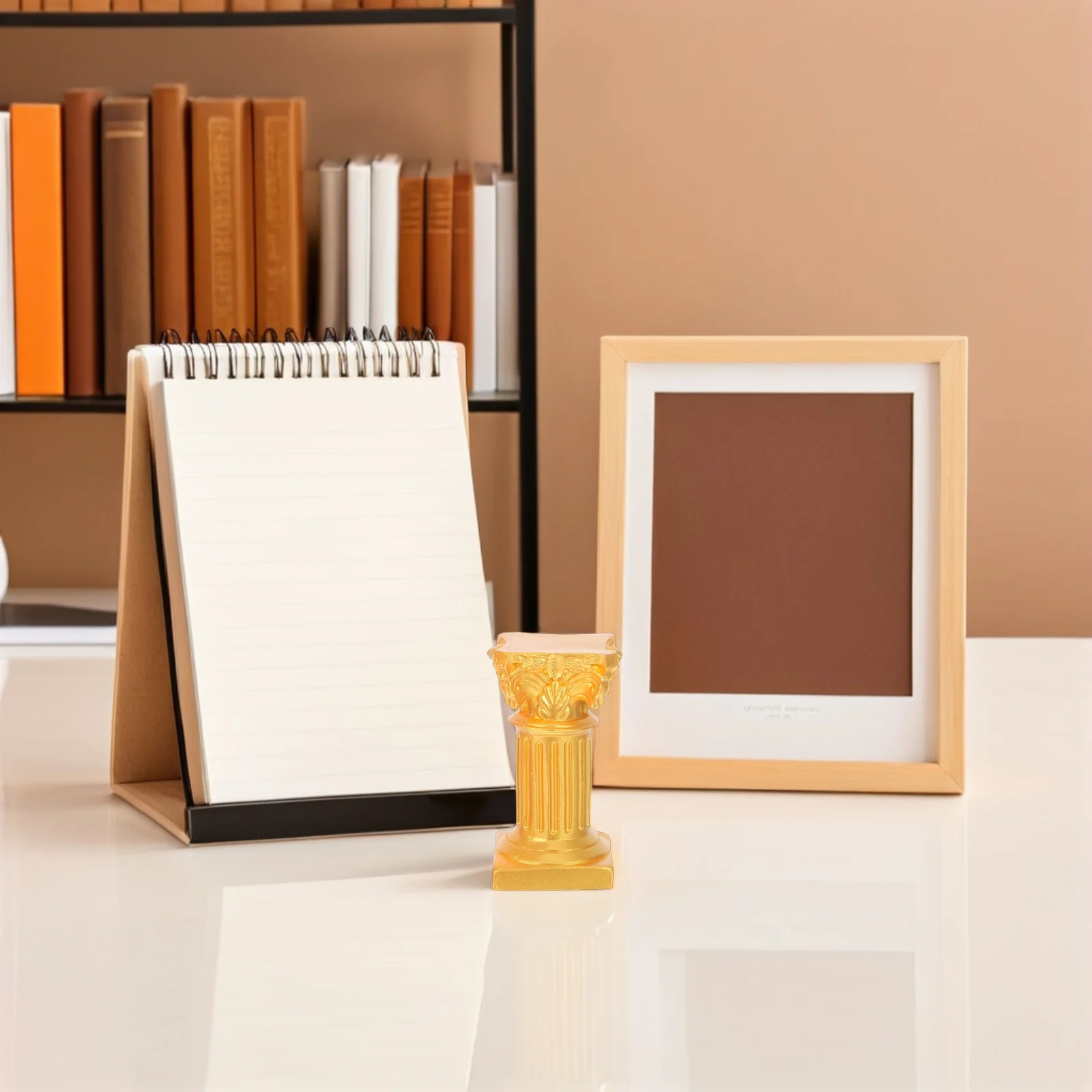 4Pcs Miniature Roman Pillar Stand Resin Material Versatile Base Home Decor Interior Artistic Roman Pillar Stand