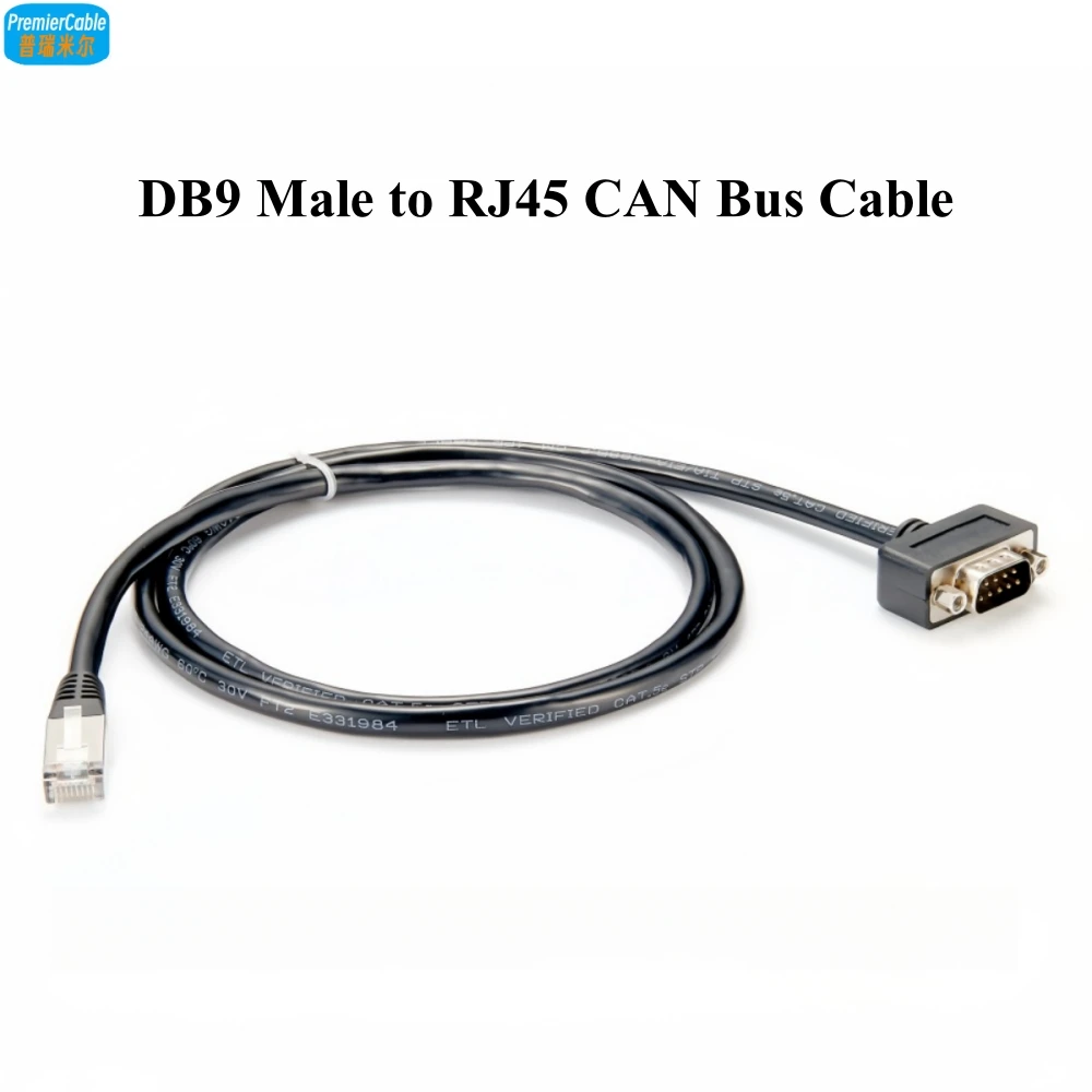 

DB9 to RJ45 Console Cable D-Sub 9 pin Male to RJ45 8P8C CAN Bus Adapter Cable RJ45 to SUB D9 CAN Bus Cable for PLCS sensors