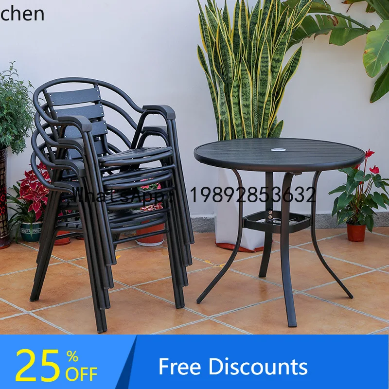 Outdoor Table and Chair Set for Balcony, Courtyard, Open-Air Garden, Waterproof and Sunproof
