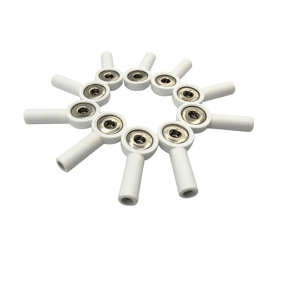 

Адаптер проводов для аппаратов ЭКГ 4,0, зажим-вставка типа «банан», 3,0-контактный адаптер для переноса электродов, 10 шт. в упаковке