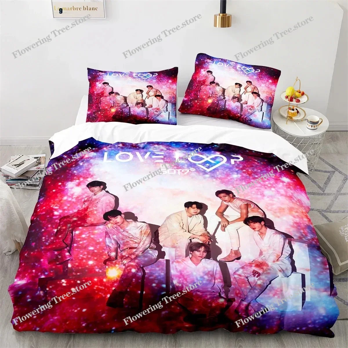 GOT Star Duvet Cover Set with Pillow Covers Polyester Teens Kids Bedding Set Full Queen King Size Bed Linen - view 4