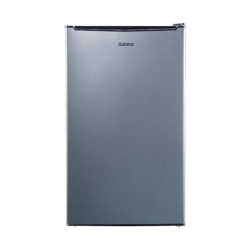 

Galanz 3.3 cu ft One Door Mini Fridge, Estar, Stainless Steel Look