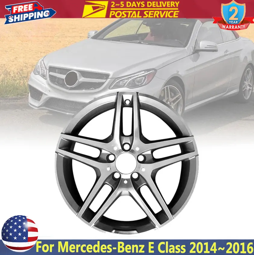 

Сменный обод колеса из сплава 18 x 8,5 дюйма для Mercedes-Benz E Class E250 E350 E400 E550 2014 ~ 2016 для переднего обода ступицы 85398 2124010300