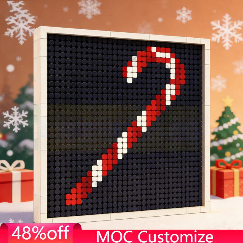

1143 PCS Cupid Arrow Day 12- Christmas Cookie MOC Kit (Dots Advent Calendar Series) MOC Customize Modular DIY Assembly Toy Gift