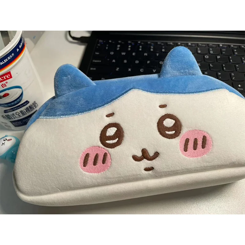 Japanese Ins Giikawa Small Eight Plush Pen Bag Cartoon Cute Stationery Bag Student Large Capacity Stationery Storage Gift