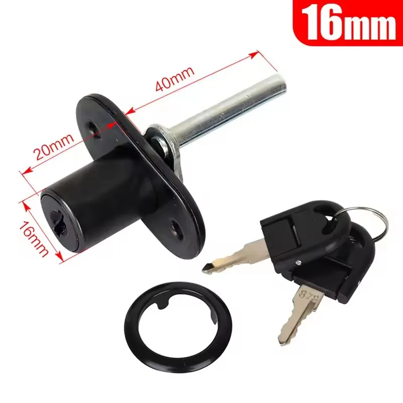 Drawer Cabinet Lock Mail Box Locker Office Desk Drawer Lock Core Cupboard Door Tongue Lock With 2 Key Furniture Hardware