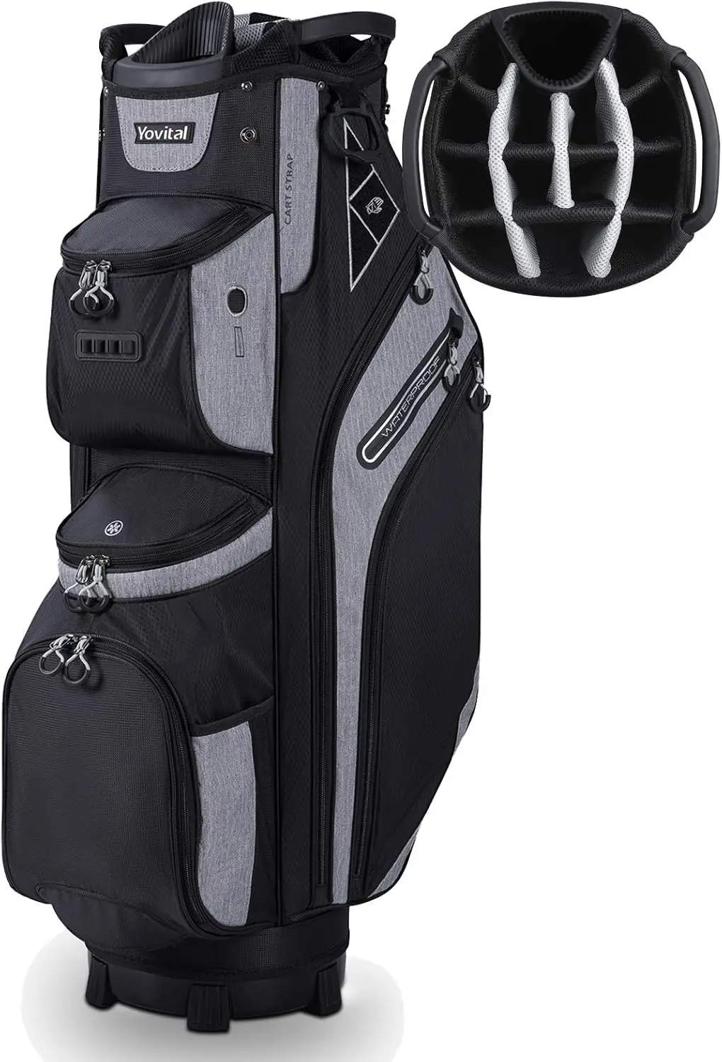 Push Bag Classy Design Full Length with Cooler, Rain Hood, Putter Well