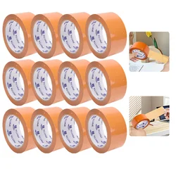 12 Rolls/Set Tape Packaging Tools Office Packing Supplies Waterproof Sealing PP Material Durable Can Be Written As Marking Tapes