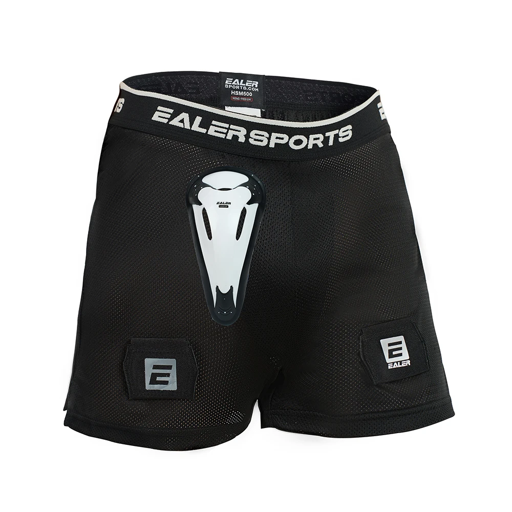 EALER HSM500 Men’s Snug Hockey Shorts Supporter, Core Mesh Jock Hockey Shorts Jock Pants with BioFlex Cup Included