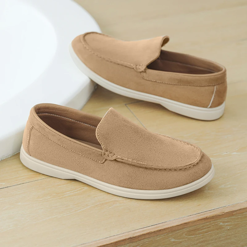 

Le Fu Shoes Men Classic Beige Suede Walking Casual Shoe Lightweight Casual Shoes Anti Slip Designer Shoes Shoe Set Autumn 2025