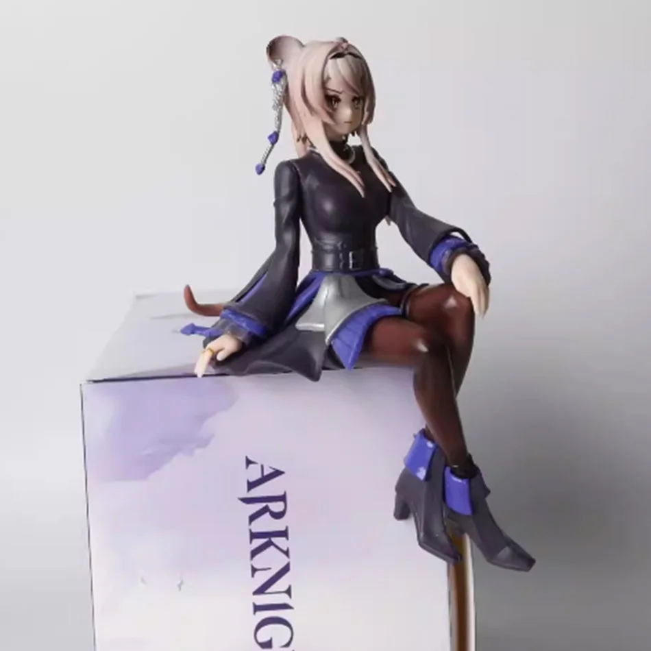 Bandai Original Arknights Lin Noodle Stopper Anime Action Figure PVC Modelo Brinquedo Colecionável