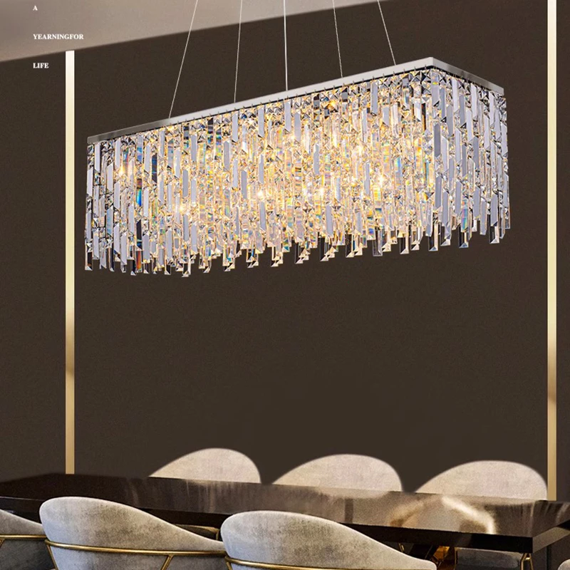 

Nordic Home Decor Dining Room Pendant Lamp Lights Indoor Lighting Crystal Lamp Hanging Light Chandelier Lamps For Living Room