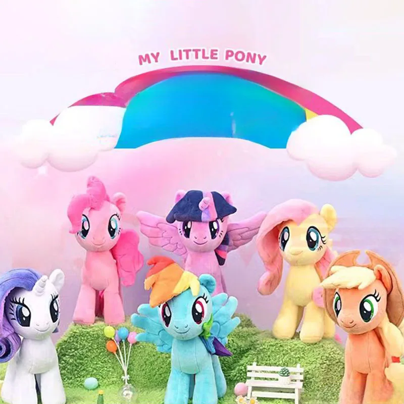 

Милая плюшевая кукла «Мой маленький пони» 30 см, мультяшные персонажи пони, мягкая игрушка, подушка для комфортного сна, подарок для девочек