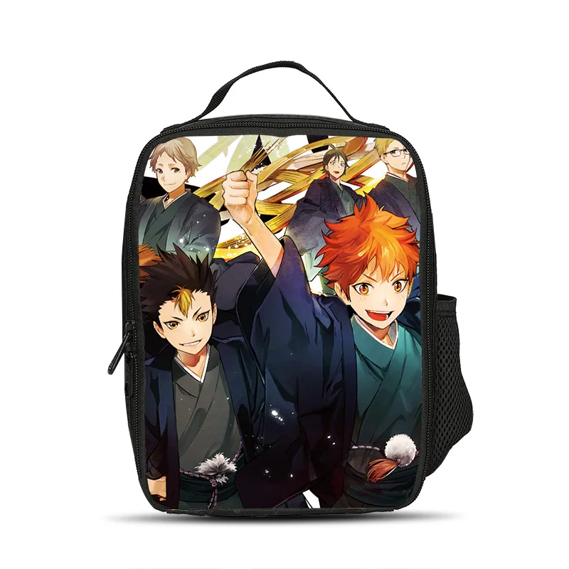 Haikyuu Ice Bag Sunshine Youth Print New Large Capacity Outdoor Picnic Student Boys and Girls Best Birthday Gift for School