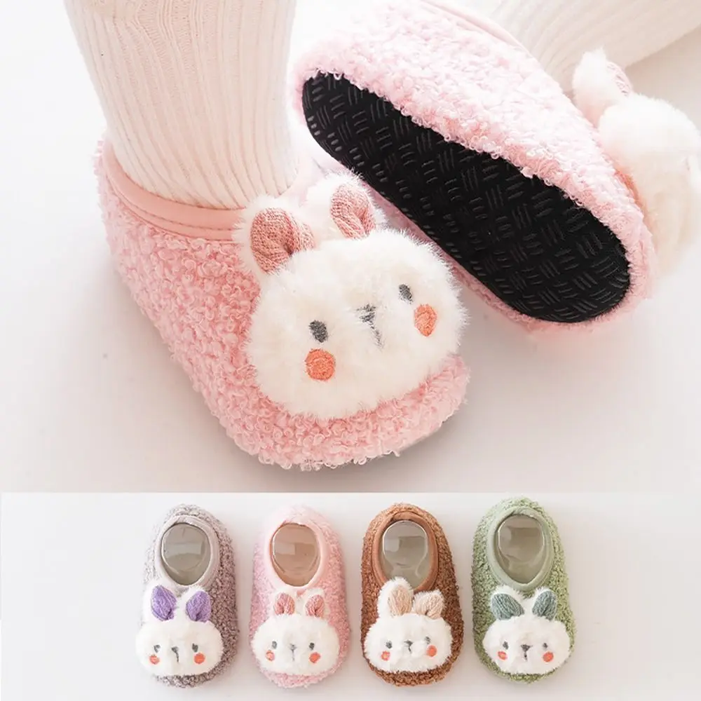 Cute Winter Warm Toddler Socks Anti-slip Cartoon Printed Baby Floor Socks None-Slip Soft Sole Socks Girls Boys