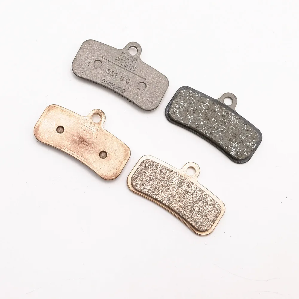 Shimano-Pastillas de freno de disco de resina D02S Metal D03S, para 4 pistones, BR-M6120/MT520/M8020/M820/M7120/M8120