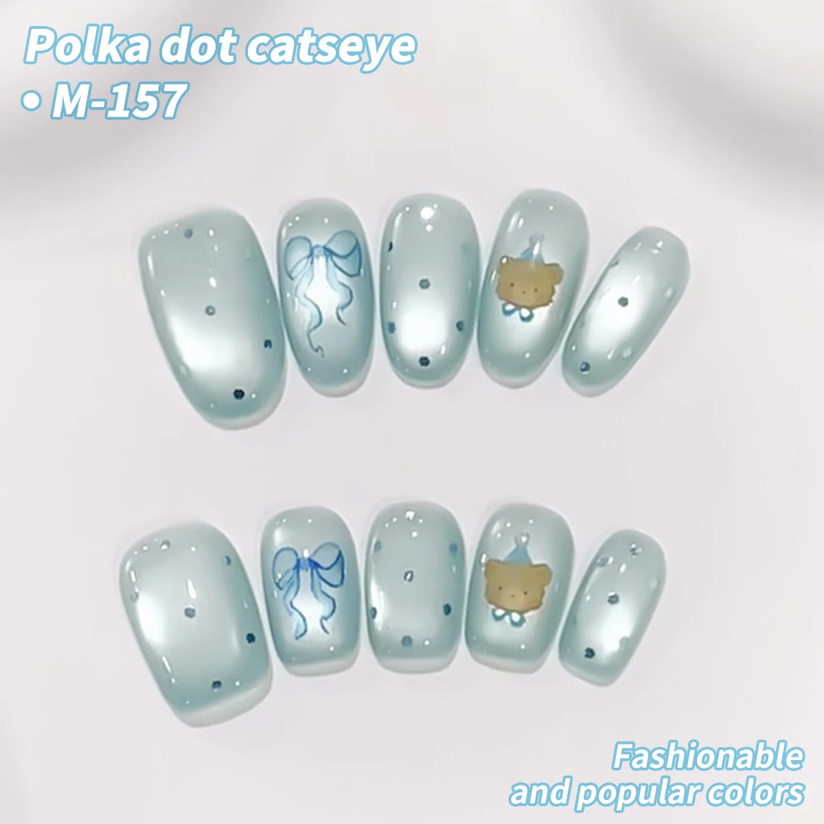 1PC 15Ml ポルカドットキャットアイジェルネイルポリッシュ、UV LED硬化、長時間持続する速乾性ネイルアートジェル - 女性への理想的なギフト