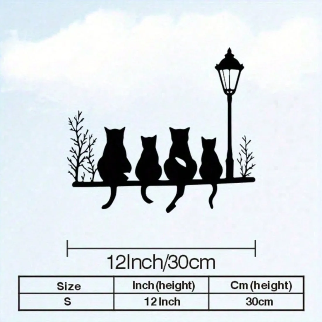 Vintage Iron Cat Lantern Outdoor Garden Lighting，Solar Powered Rustproof Waterproof，Home Decor Holiday Gift