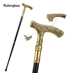 Canne de Marche Décorative en Forme d'Aigle pour Gentleman, Poignée de Luxe Dorée, Bouton de Cosplay Élégant, Crosier, 90cm