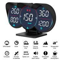 HUD G17 For All Car Speedometer Odometer GPS Head-Up Display Overspeed Diagnotstic Speed Meter Car Water Oil Temp Alarm