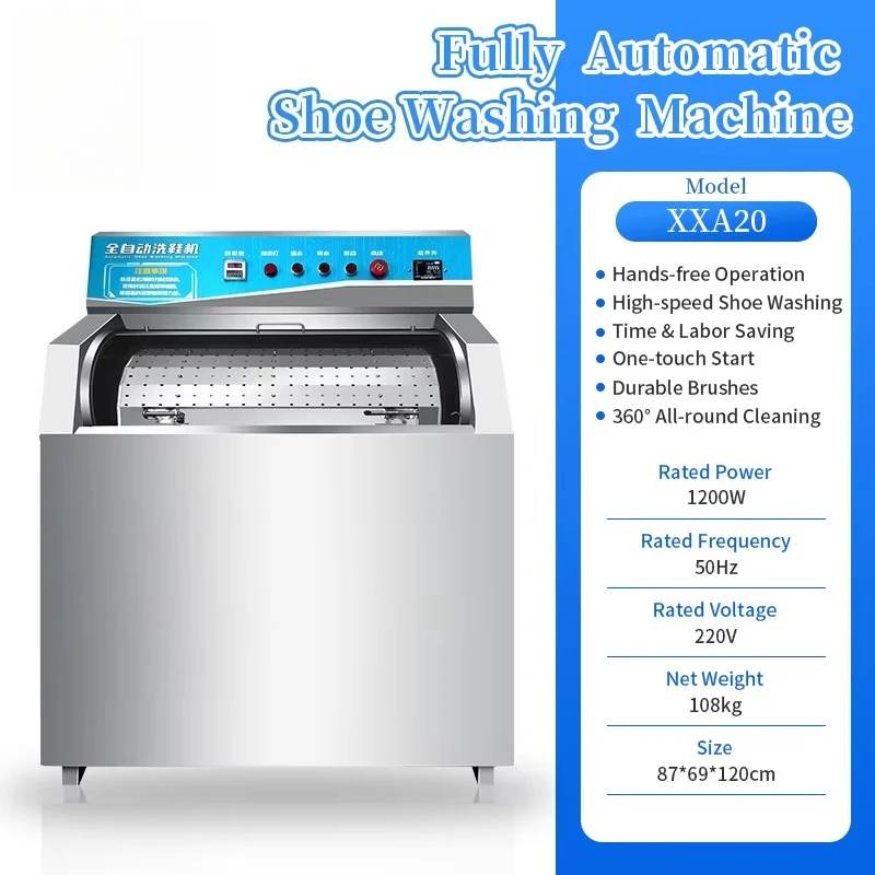 Stainless Steel Fully Automatic Industrial Commercial Shoe Cleaning Equipment Shoes Washing Machine