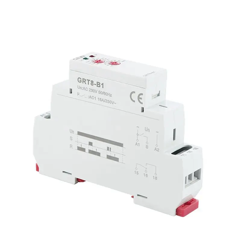 6X GEYA GRT8-B1 Off Delay Time Relay Timer Relay Electronic Type 16A, GRT8-B1 AC230V