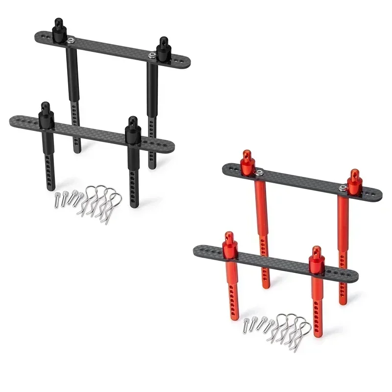 

Радиоуправляемый автомобиль из металлического углеродного волокна, передний и задний корпус автомобиля, колонна, кузовный пост для 1/10 RC гусеничного автомобиля, осевой Scx10 II 90046 90047