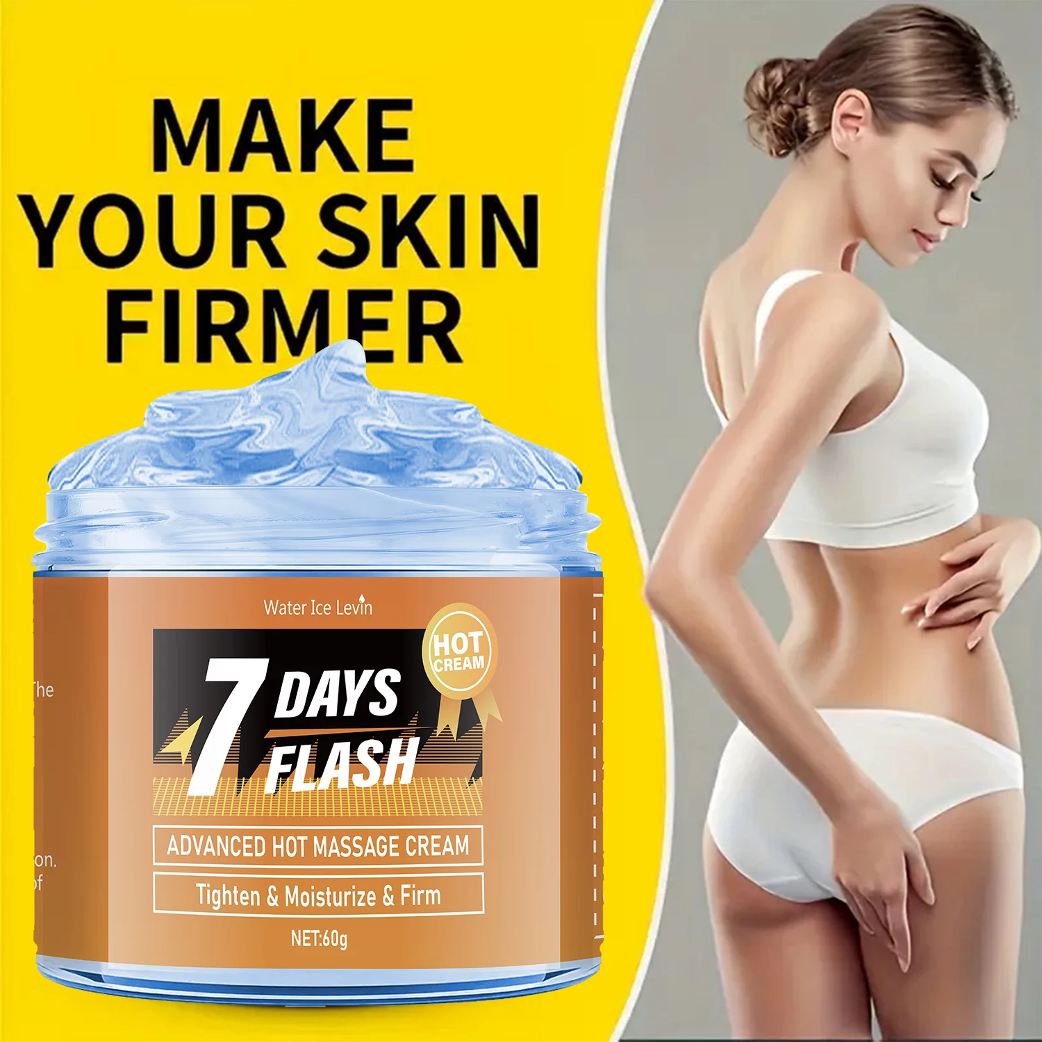 كريم تدليك لكامل الجسم وكمال الأجسام، ضغط ساخن لشد عضلات البطن