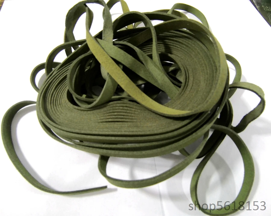 4.5M Green deerskin Sageo Rope For Japanese Katana sword wakizashi tanto