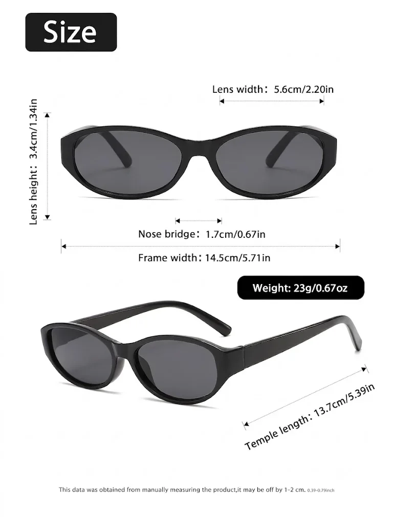 Retro Vintage Oval Sunglasses Woman Brand Designer Round Sun Glasses Men UV400 Punk Style Luxury Eyewear Female Oculus - view 6