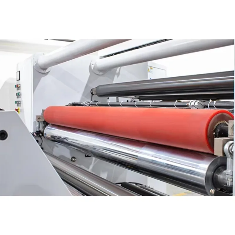 Automatic Servo Drive Polyester Plastic Film Coated Paper PET PVC Roll Rapid Slitting Rewinding Machine