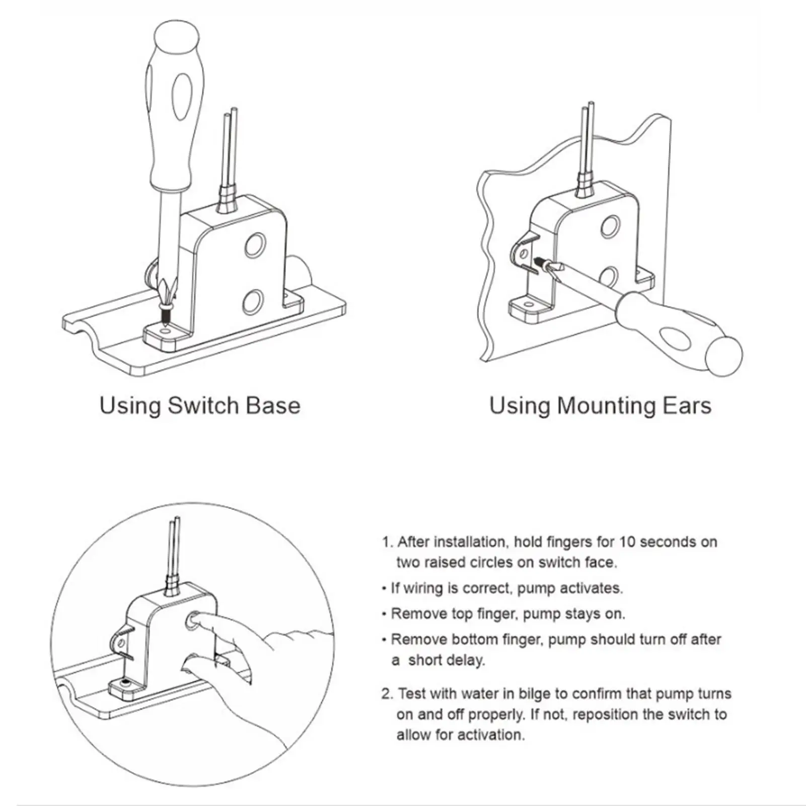 

Electric Field Bilge Pump Switch Sensor for ship Yacht - Accurate Water Level Control, Stable Operation