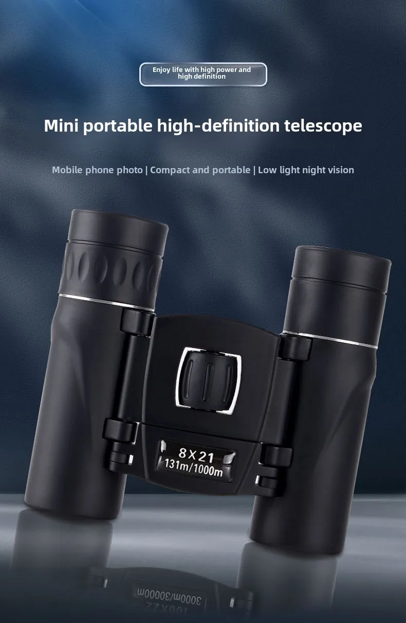 Binoculars 8x21 40x22 100x22 High Definition Outdoor Mini Portable Telescope