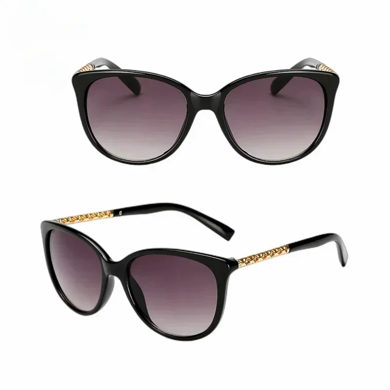 Oversized Cat Eye Sunglasses Women Luxury Brand Sun Glasses Female Hollow Metal Frame Shades Vintage Big Frame Sunglass