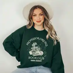 Professor Orions Book Club Zodiac Academy Merch Sweatshirt  Gift for Book Lover Long Sleeve Fleece Sweatshirt Y2K Streetwear