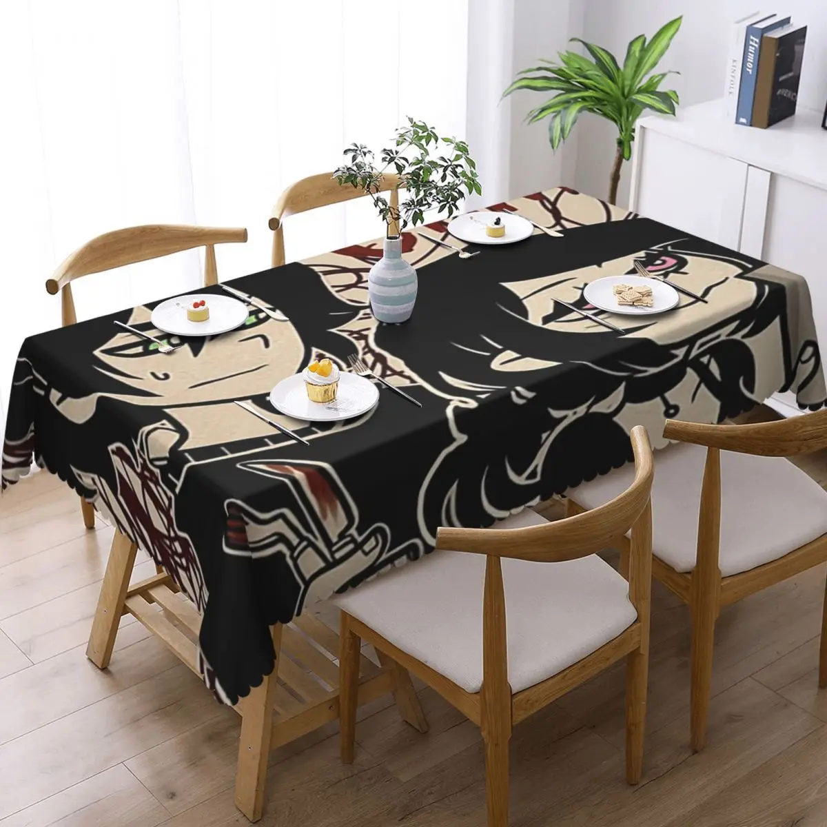 Ashley And Andrew The Coffin Of Andy And Leyley Rectangular Tablecloth Waterproof Table Cover for Dining Events Table Cloth