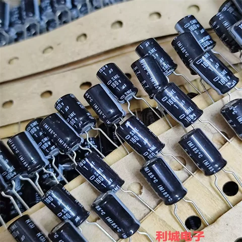 20pcs 100V 4.7UF 6X11 NCC Nippon KME Horizontal Axial Electrolytic Capacitor 100% new