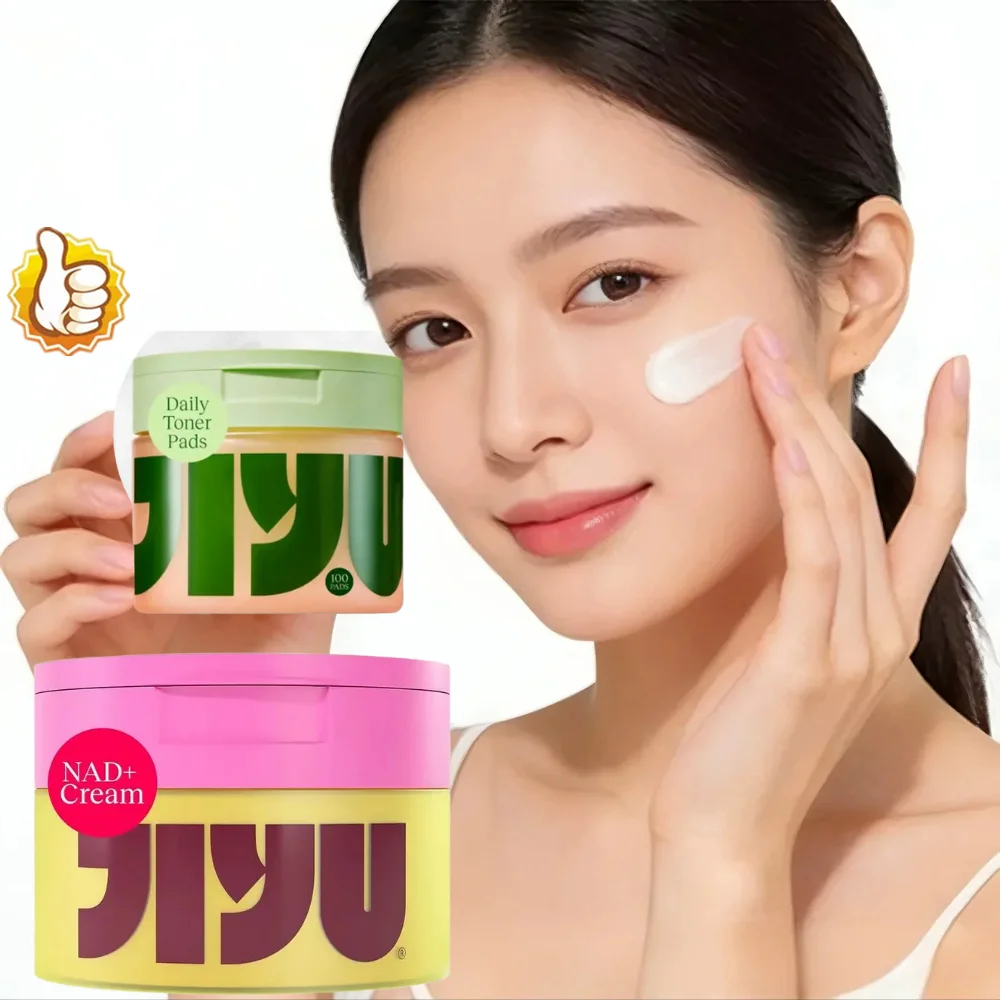 Discos de Algodón Coreanos con Nicotinamida para el Cuidado de la Piel / Crema Facial Reafirmante con Nad+ que Reduce la Opacidad, Atenúa las Líneas Finas y Limpia los Poros Profundos