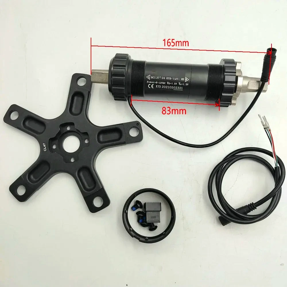 Torque Sensor T9 BB68-120MM Standard Axis Sensor, Left Wiring, Smart Bike Electric Bike Parts, Mountain Bike Parts