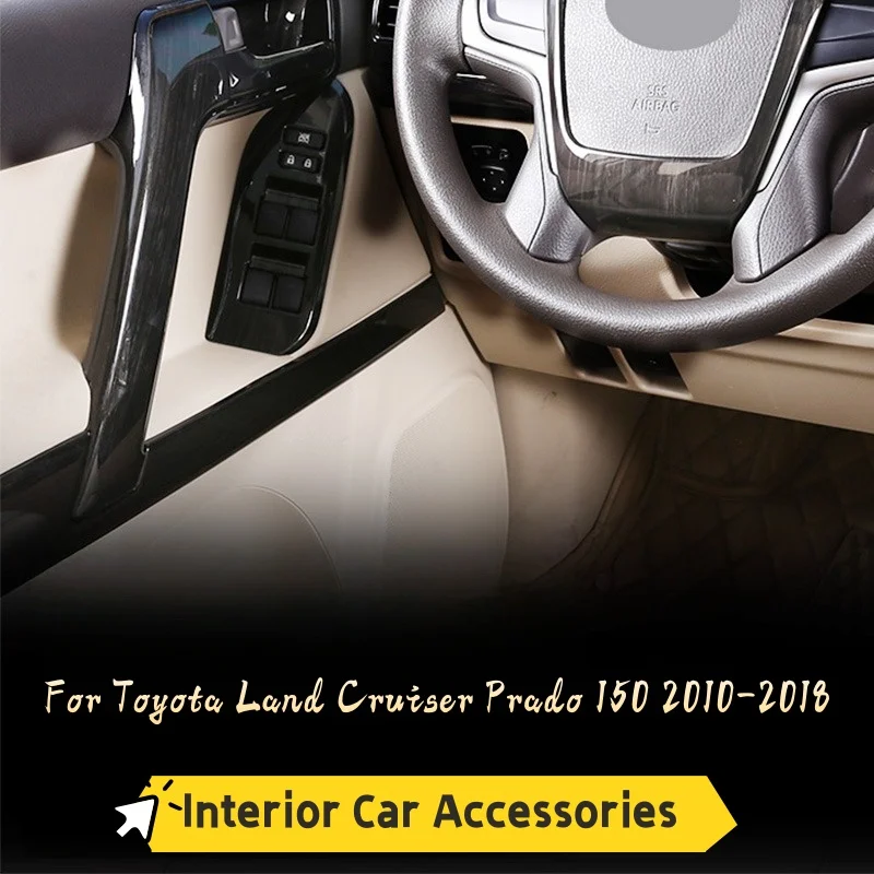 Car Interior Door Handle Decoration Cover Trim ABS Chrome For Toyota Land Cruiser Prado FJ150 150 2010-2018 Year Car Accessories