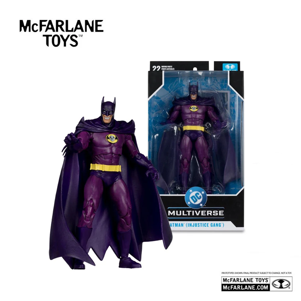 Mcfarlane Toys Batman Injustice Gang Chase Boneco de Ação de 7 polegadas DC Multiverse Batman Modelo de Garagem Colecionável