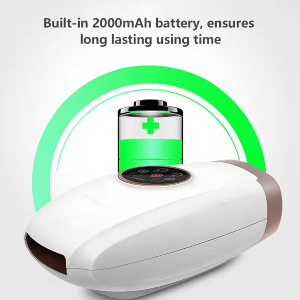 B82B-Wireless Electric Hand Massager Shiatsu 6 Levels Pressure Point 6 Modes Relieve Hand Pain