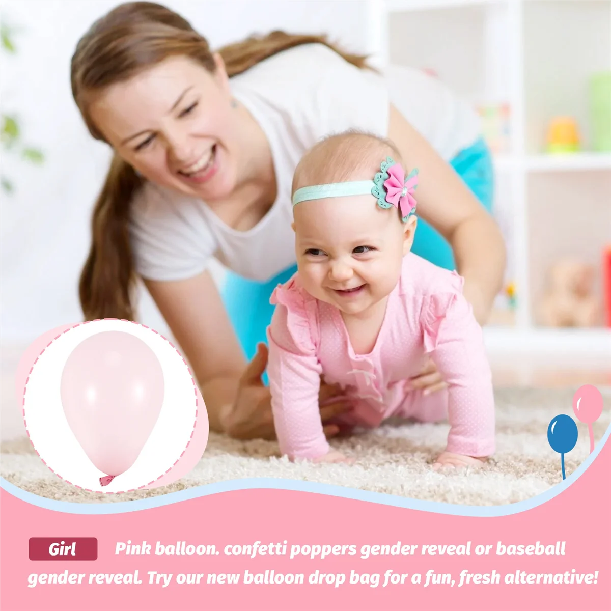 

A06RP The Perfect Addition to Your Gender Reveal Party Supplies Gender Reveal Balloon Bag Boy or Girl