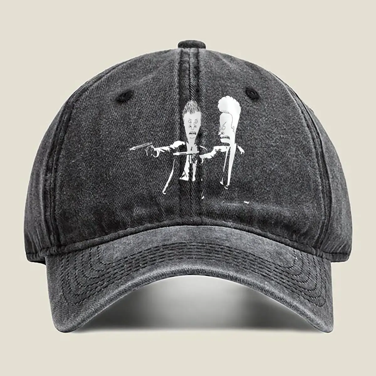 

Anime Silhouette Dynamic Art Washed Baseball Cap