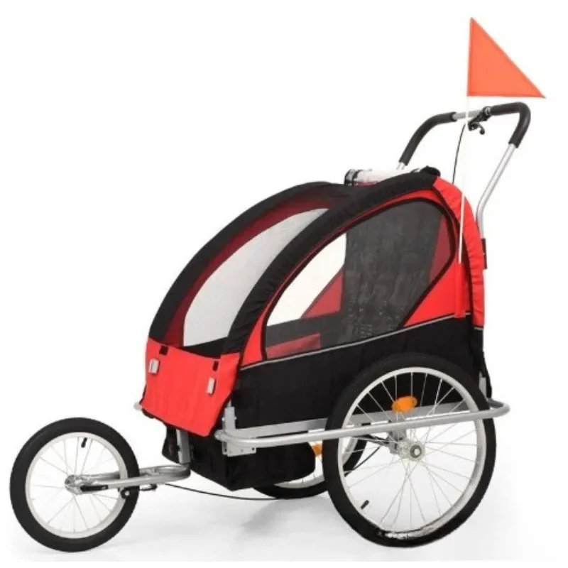 Outdoor Riding Parent-Child Trailer Baby Walker Removable Rear Bicycle Cart for Kids Toddlers