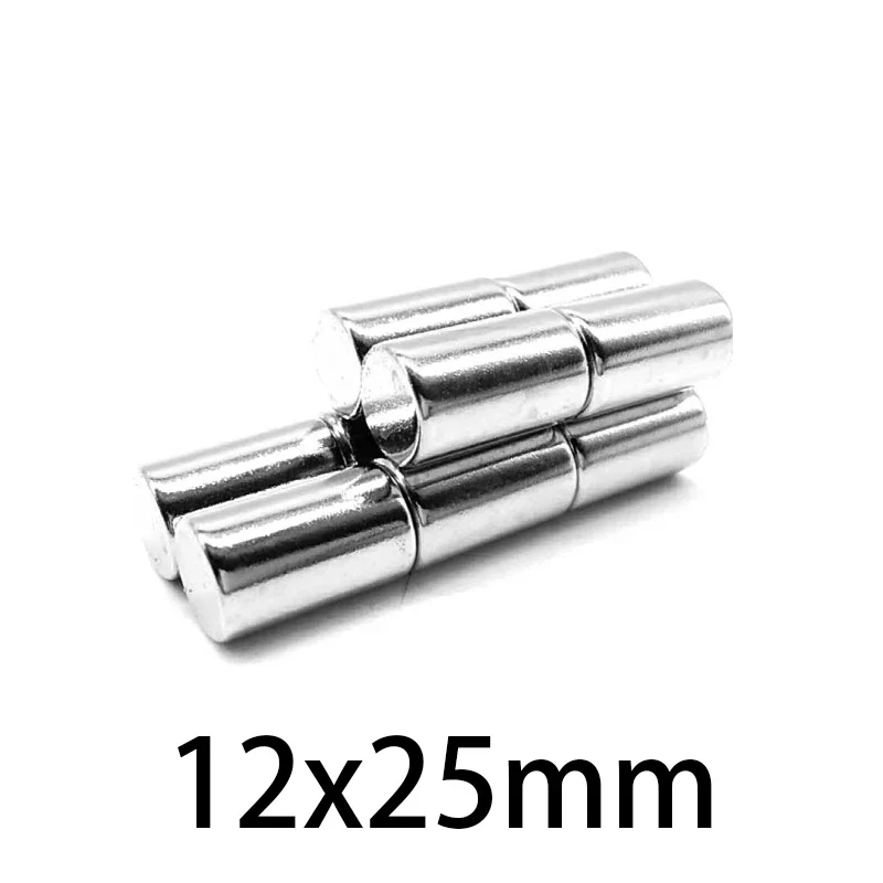 5/10/20/30PCS 12x25mm Neodymium Magnet 12mm x 25mm N35 NdFeB Block Super Powerful Strong Permanent Magnetic imanes 12*25mm