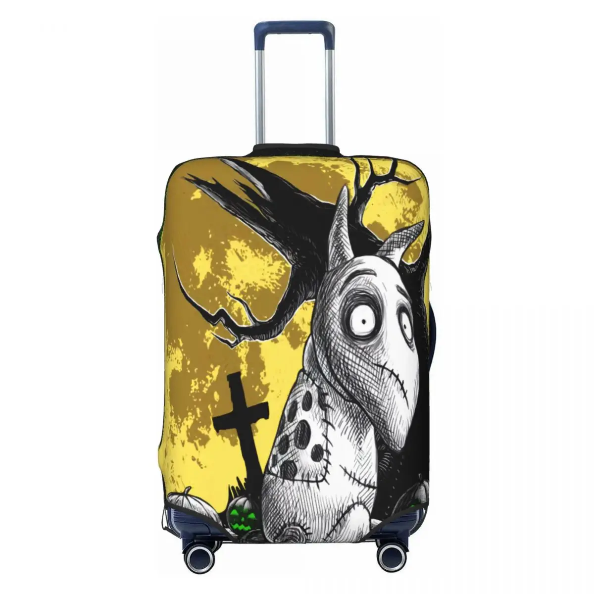 

Custom Halloween Frankenweenie Sparky Dog Luggage Cover Cute Horror Suitcase Protector Covers Suit For 18-32 inch