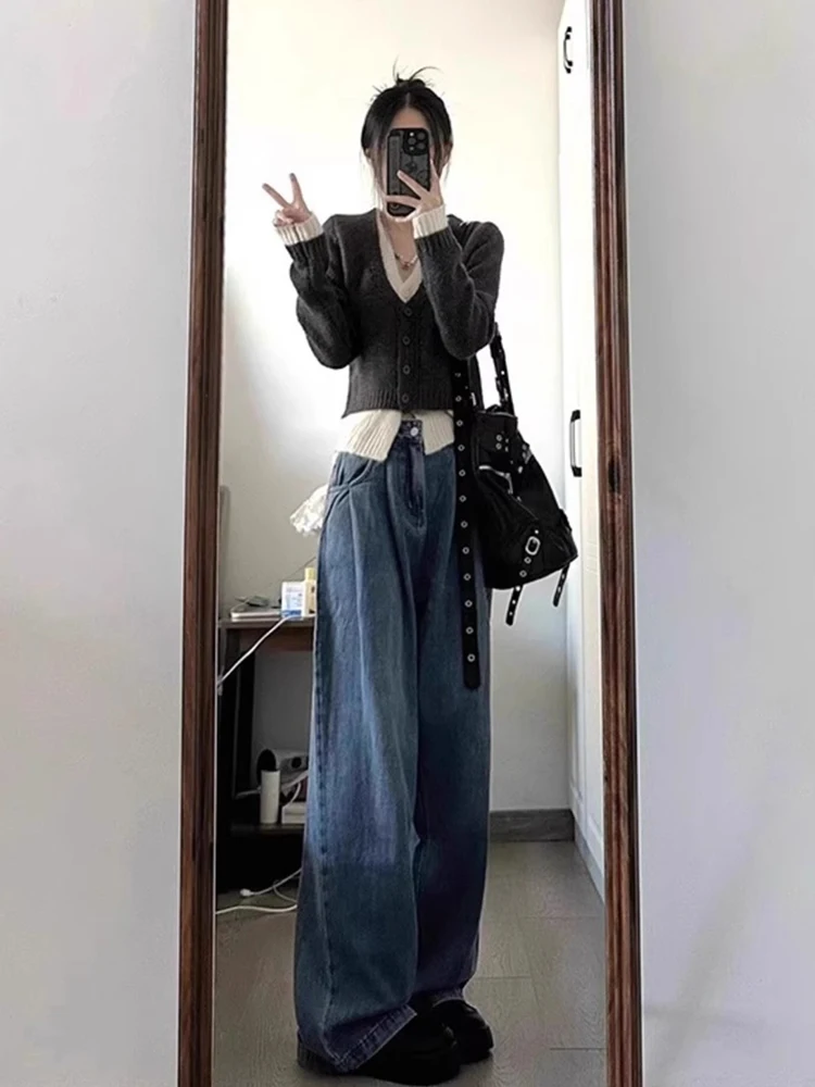 

Вязаный свитер серии ay с v-образным вырезом, пальто, женское осенне-зимнее новое внутреннее белье небольшого размера, топ Bot irt, трикотаж Jaet